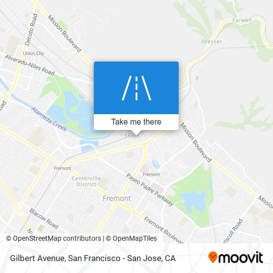 Mapa de Gilbert Avenue