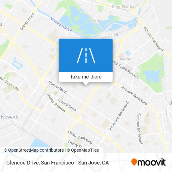 Mapa de Glencoe Drive