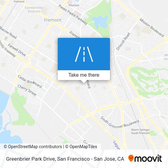 Greenbrier Park Drive map