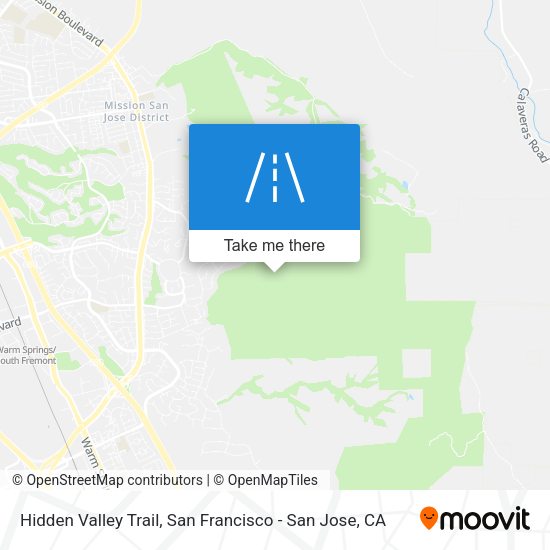 Mapa de Hidden Valley Trail