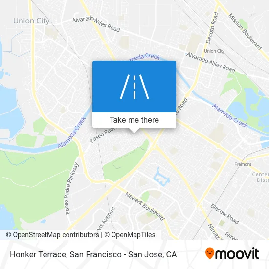Honker Terrace map