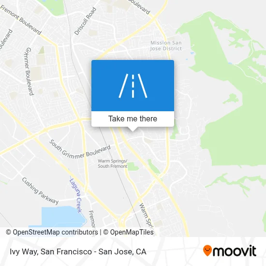 Ivy Way map