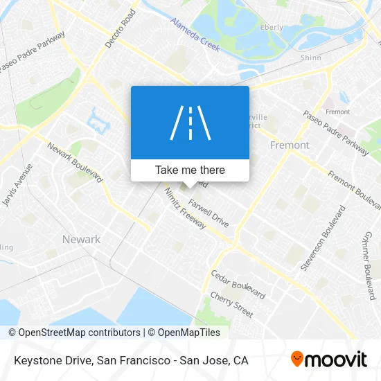 Mapa de Keystone Drive