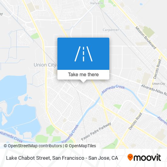 Lake Chabot Street map