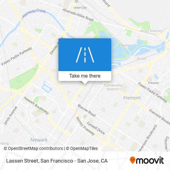 Lassen Street map