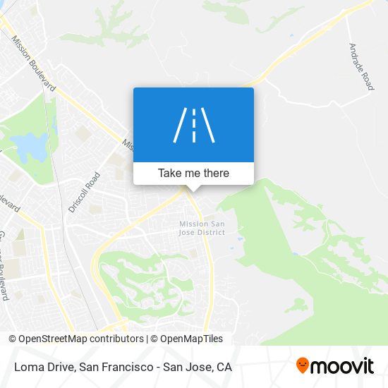 Loma Drive map