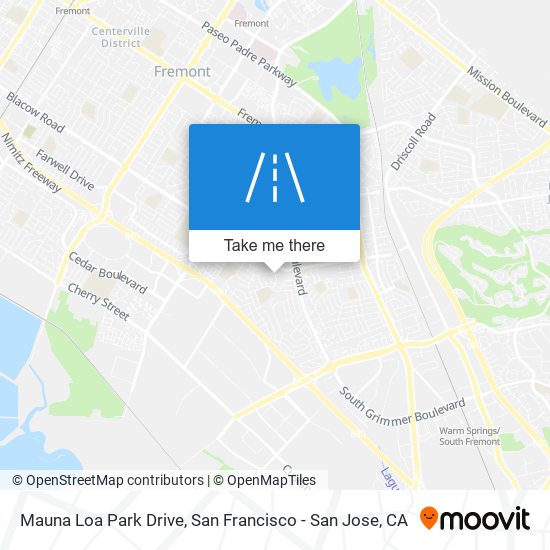 Mauna Loa Park Drive map