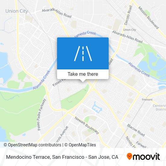 Mendocino Terrace map