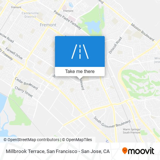 Millbrook Terrace map