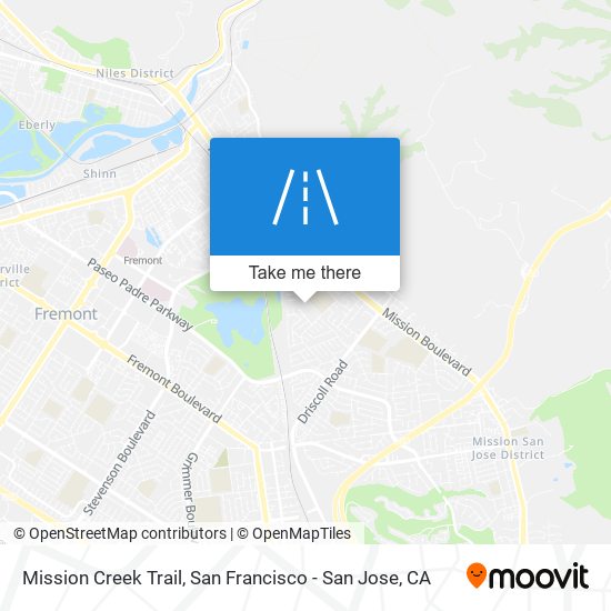 Mission Creek Trail map