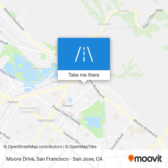 Moore Drive map