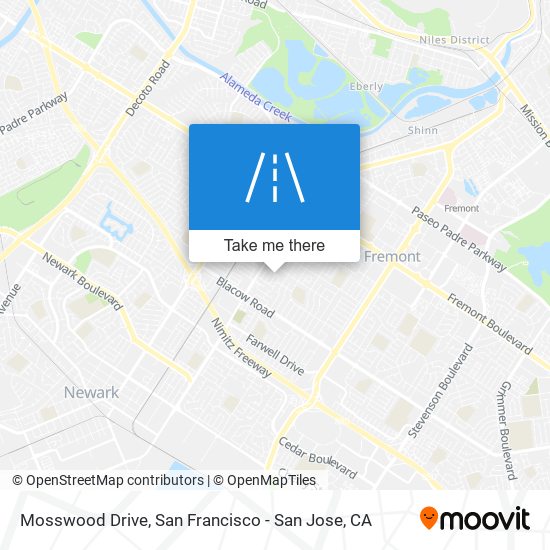 Mosswood Drive map