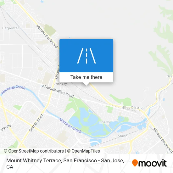 Mount Whitney Terrace map