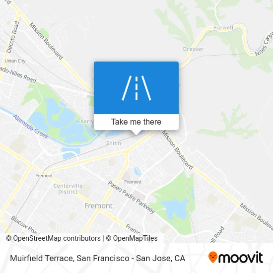 Muirfield Terrace map