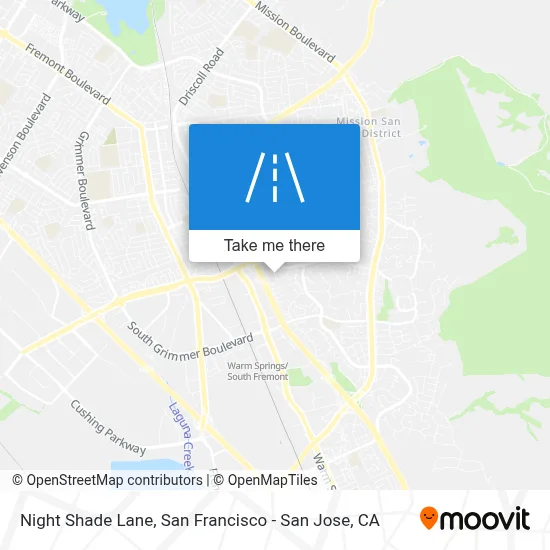 Night Shade Lane map