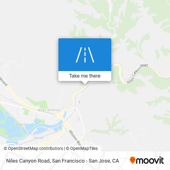 Mapa de Niles Canyon Road