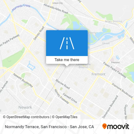 Normandy Terrace map