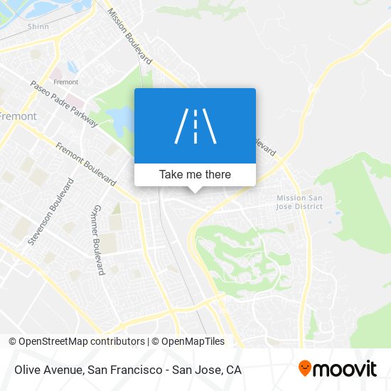 Olive Avenue map