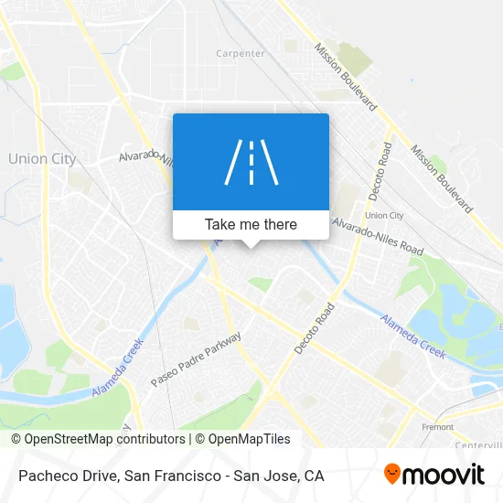 Pacheco Drive map