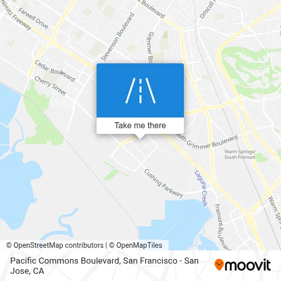 Pacific Commons Boulevard map