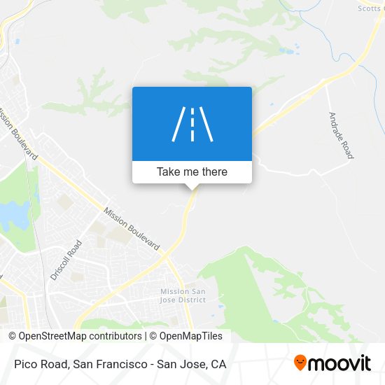 Mapa de Pico Road