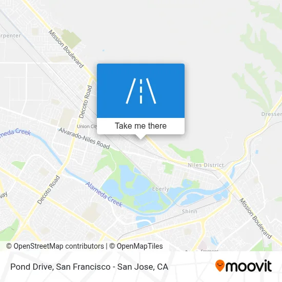 Pond Drive map