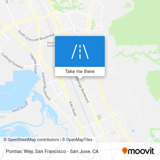 Pontiac Way map