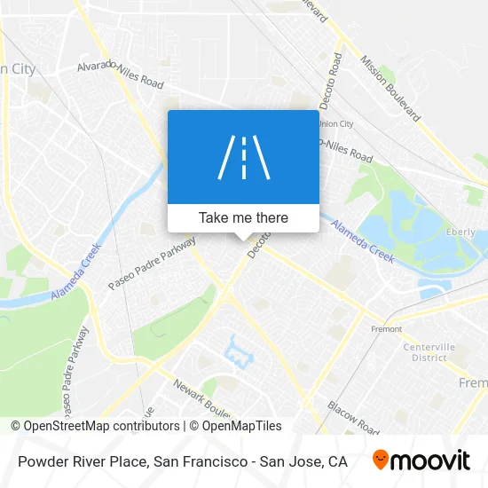 Powder River Place map