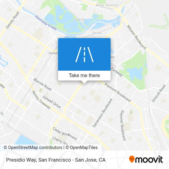 Presidio Way map