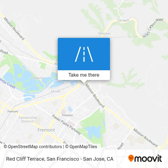 Red Cliff Terrace map