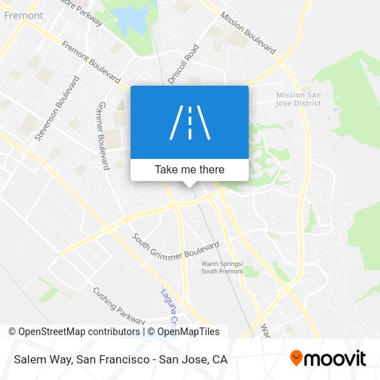 Salem Way map