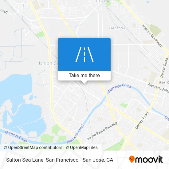 Salton Sea Lane map
