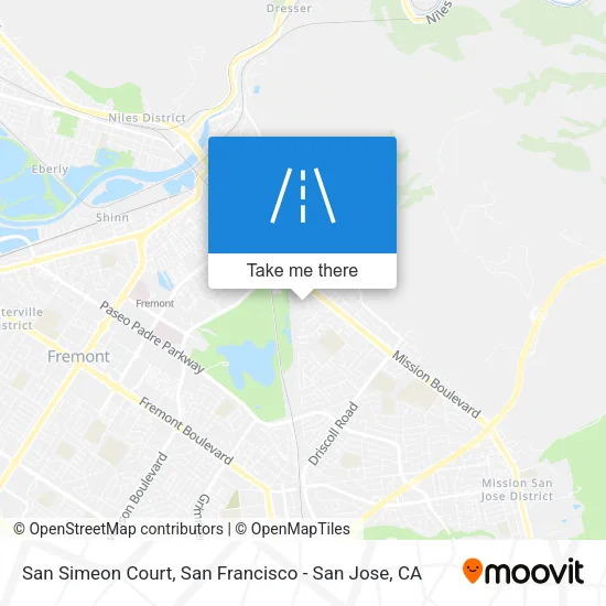 San Simeon Court map