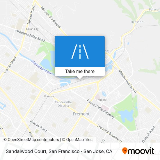 Mapa de Sandalwood Court