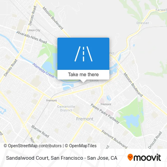 Sandalwood Court map