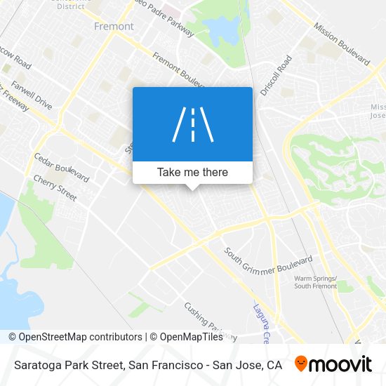 Mapa de Saratoga Park Street