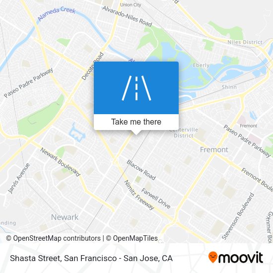 Mapa de Shasta Street