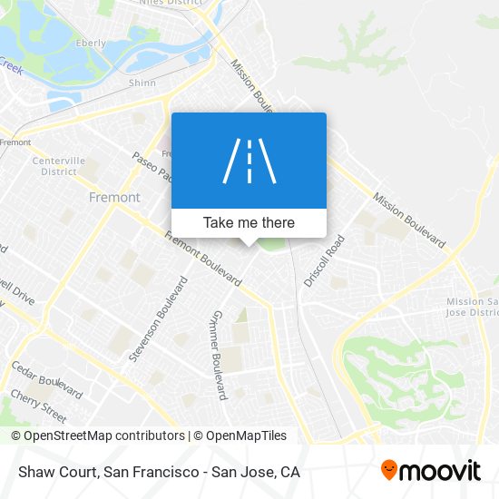 Shaw Court map