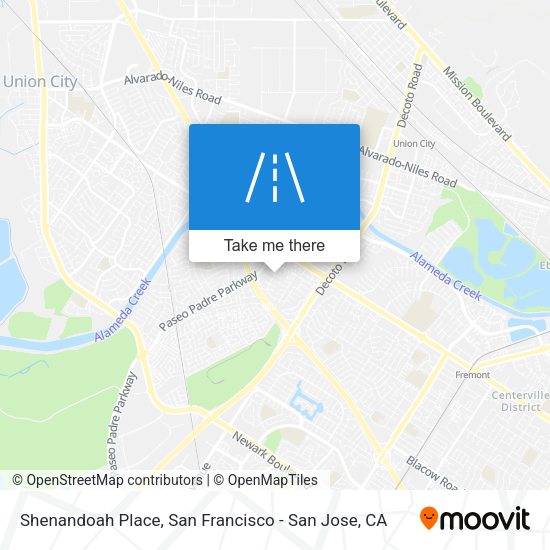 Shenandoah Place map