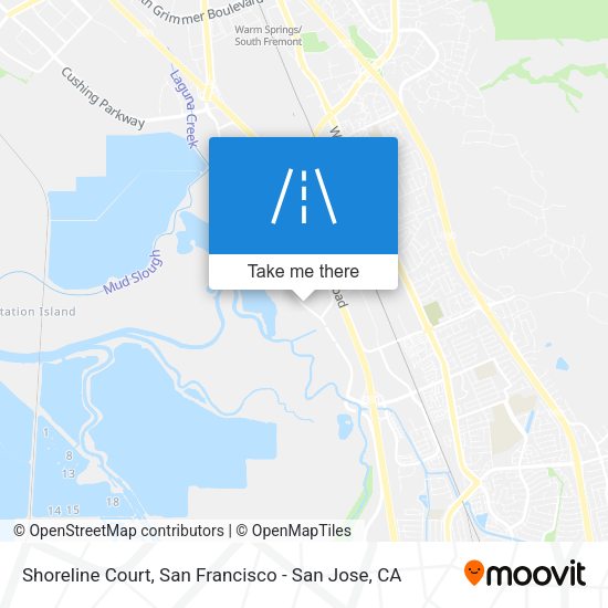 Shoreline Court map