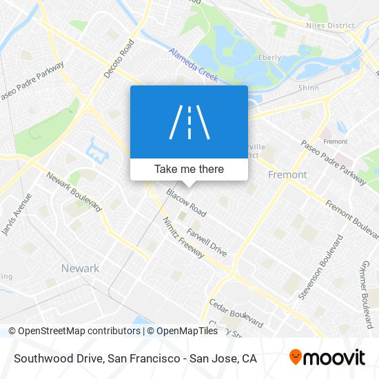 Mapa de Southwood Drive