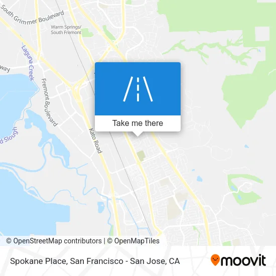 Spokane Place map