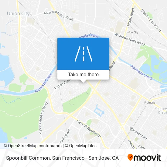 Mapa de Spoonbill Common