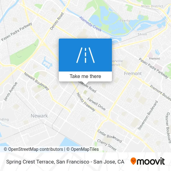 Spring Crest Terrace map