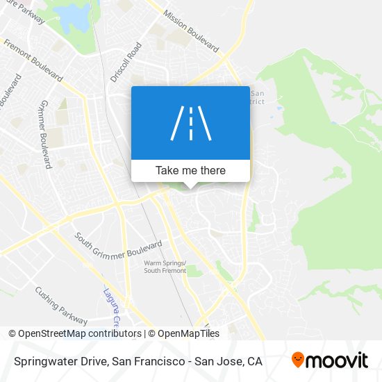 Mapa de Springwater Drive