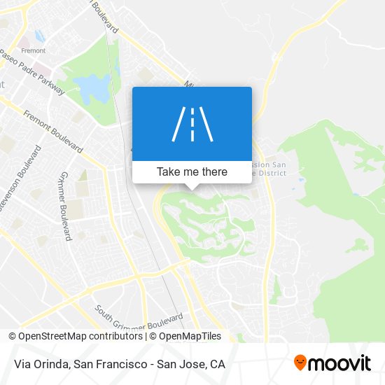 Mapa de Via Orinda