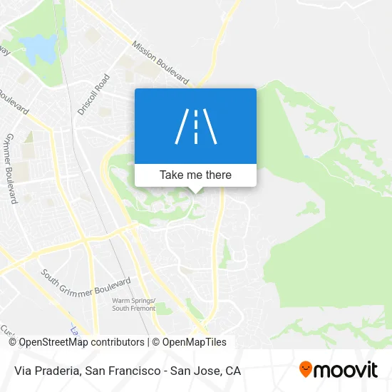 Via Praderia map