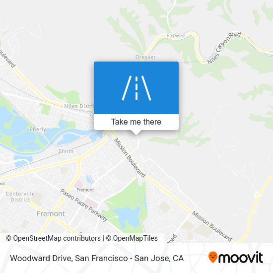 Mapa de Woodward Drive