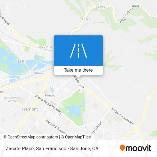 Mapa de Zacate Place