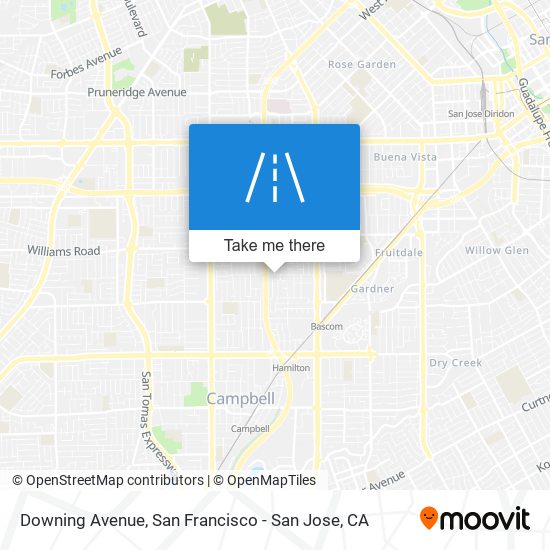 Downing Avenue map